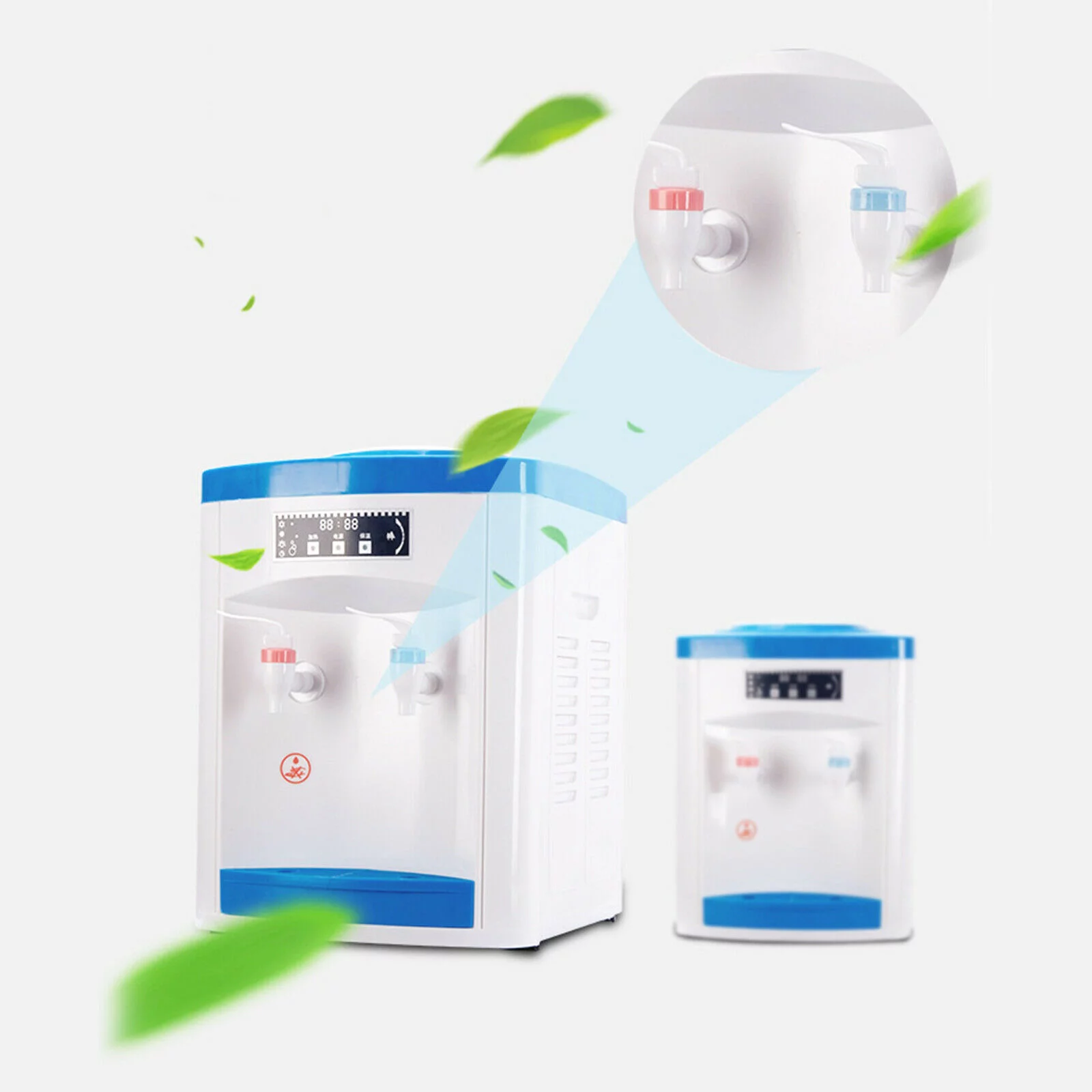 OUKANING 110V Electric Hot and Cold Water Cooler Dispenser fit Home Office Use Desktop US