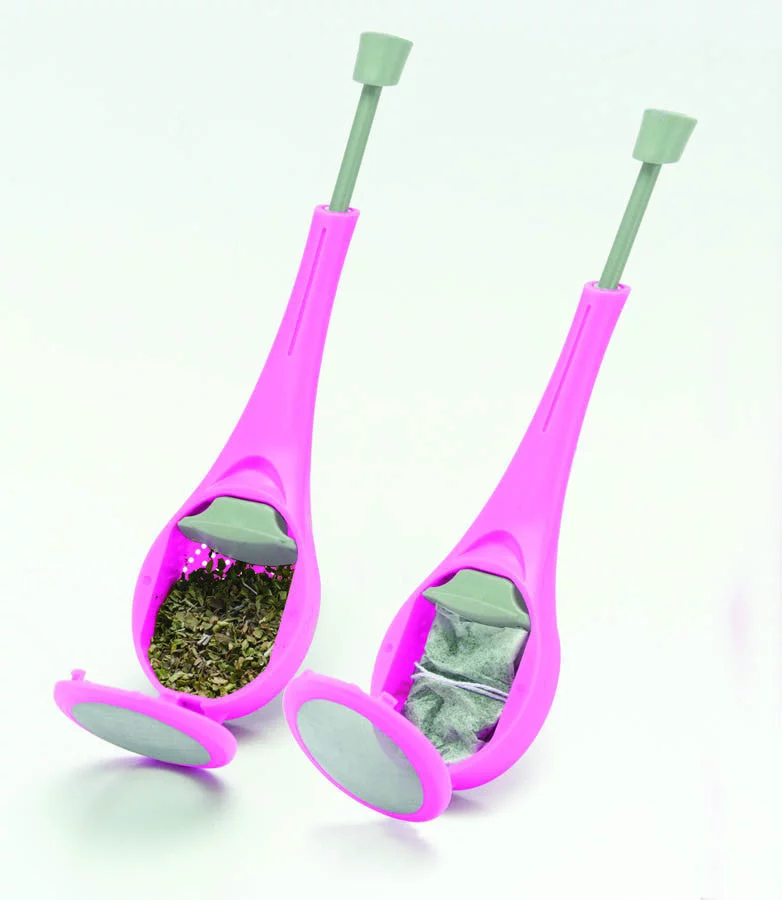 Jokari Loose Leaf Tea Infuser with Squeeze Pump also Usable with Tea Bags 4 Pk