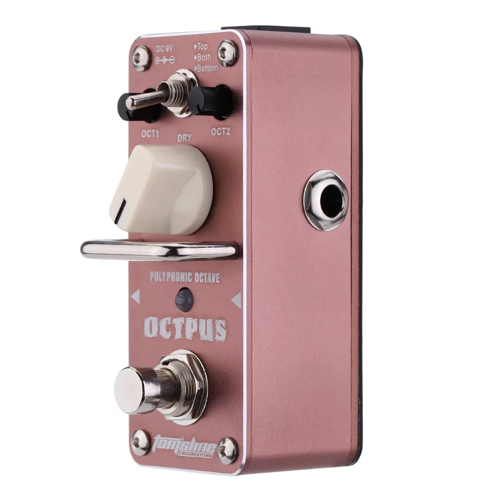 AROMA AOS-3 Octpus Polyphonic Octave Electric Guitar Effect Pedal Single Effect with True Bypass