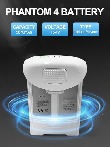 Homesuit Phantom 4 Battery, 5870mAh Intelligent Flight Replacement Battery Pack Compatible with DJI Phantom 4 Pro Series Drone