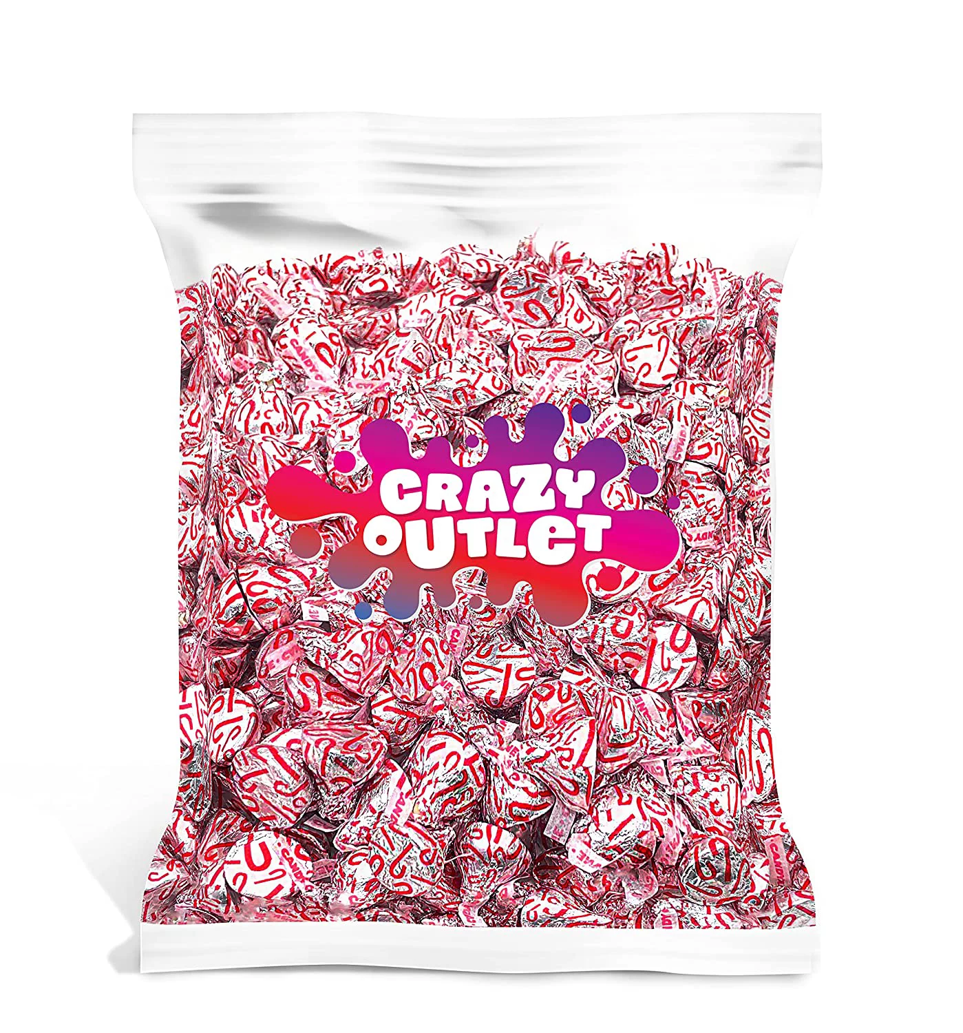 HERSHEY'S KISSES Candy Cane Peppermint Bites, Bulk 2 Lbs