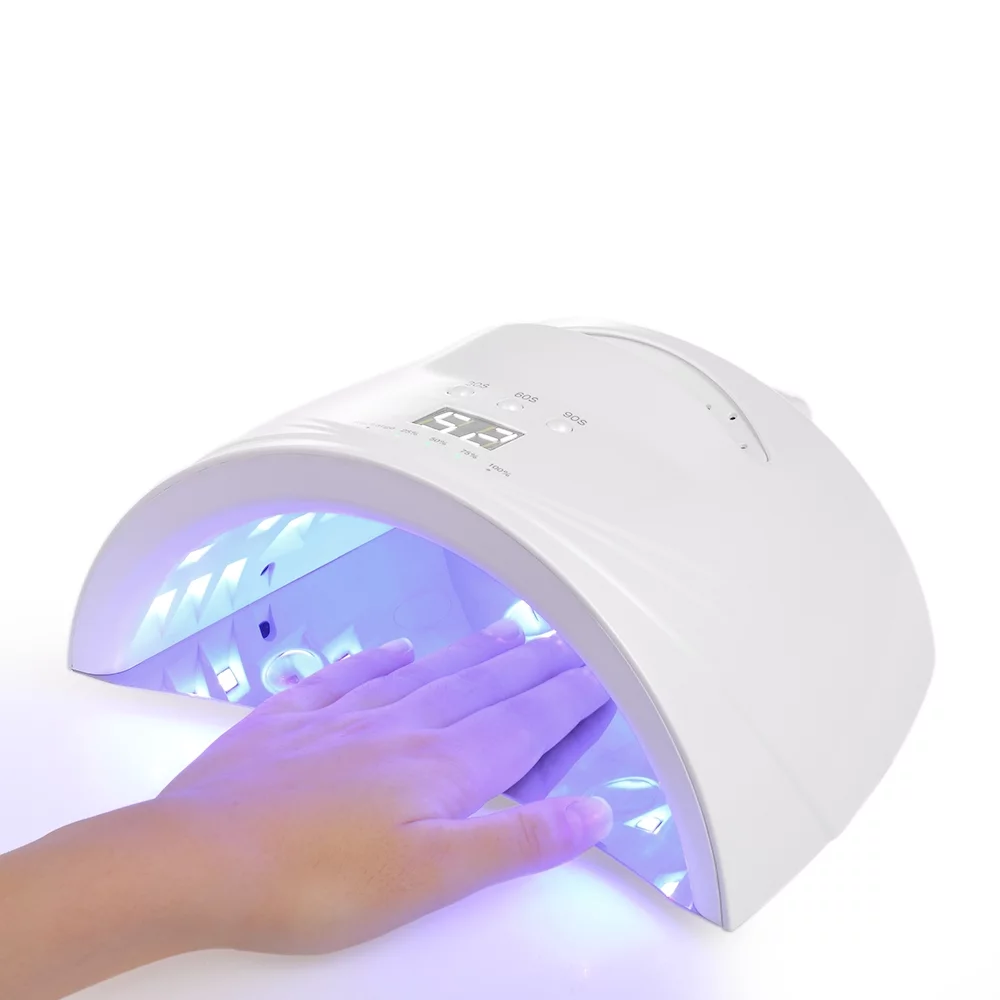 48W LED UV Cordless Nail Lamp Rechargeable Nail Gel Dryer Machine LED Nail Lamp Fingernails Toenails Curing Equipment Nail Art Tool