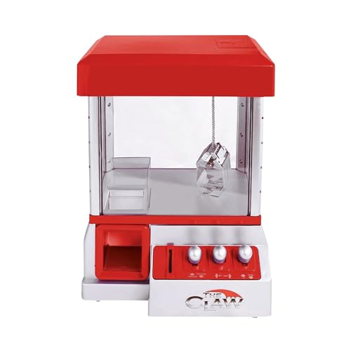 Etna Mini Arcade Claw Machine Game with Lights & Sounds, 14 Inch x 10 Inch, Red