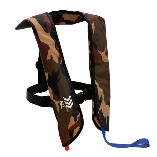 Automatic Inflatable Life Jackets for Adults Life Vests PFD Low Profile Load Capacity Up to 330lbs