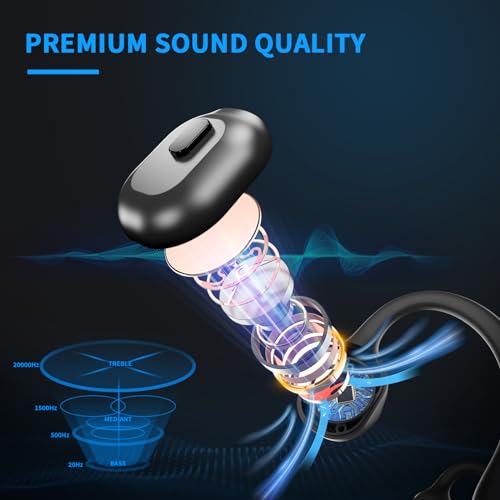 HOLEEKIC Open Ear Bone Conduction Headphones