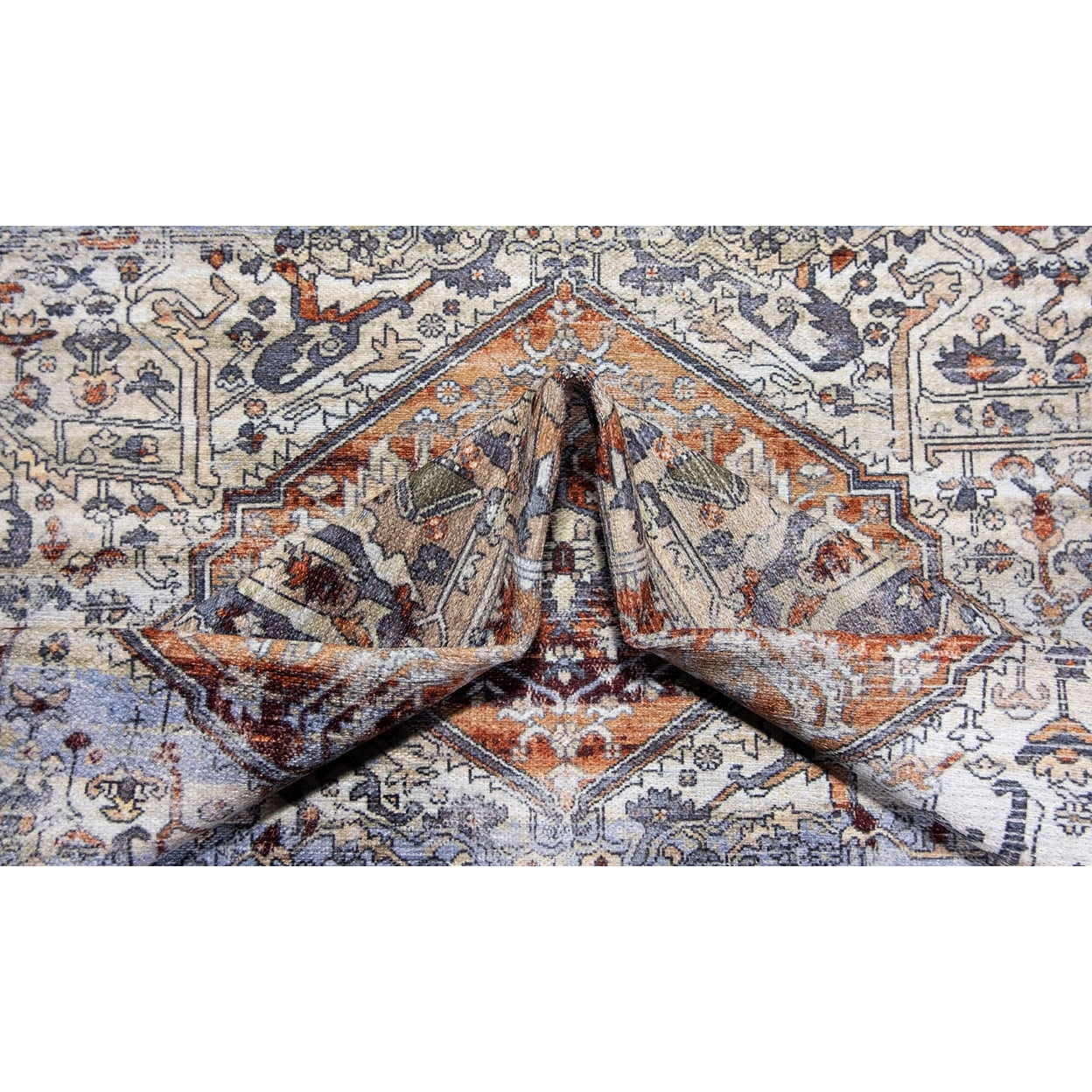 L'Baiet Sasha Abstract Washable Area Rug Coral 4' x 6' Medium Rugs Carpet for Living Room, Bedroom, Kitchen, Entryway, Nursery, Playroom, Office | Boho Aesthetic Modern Colorful Home Decor