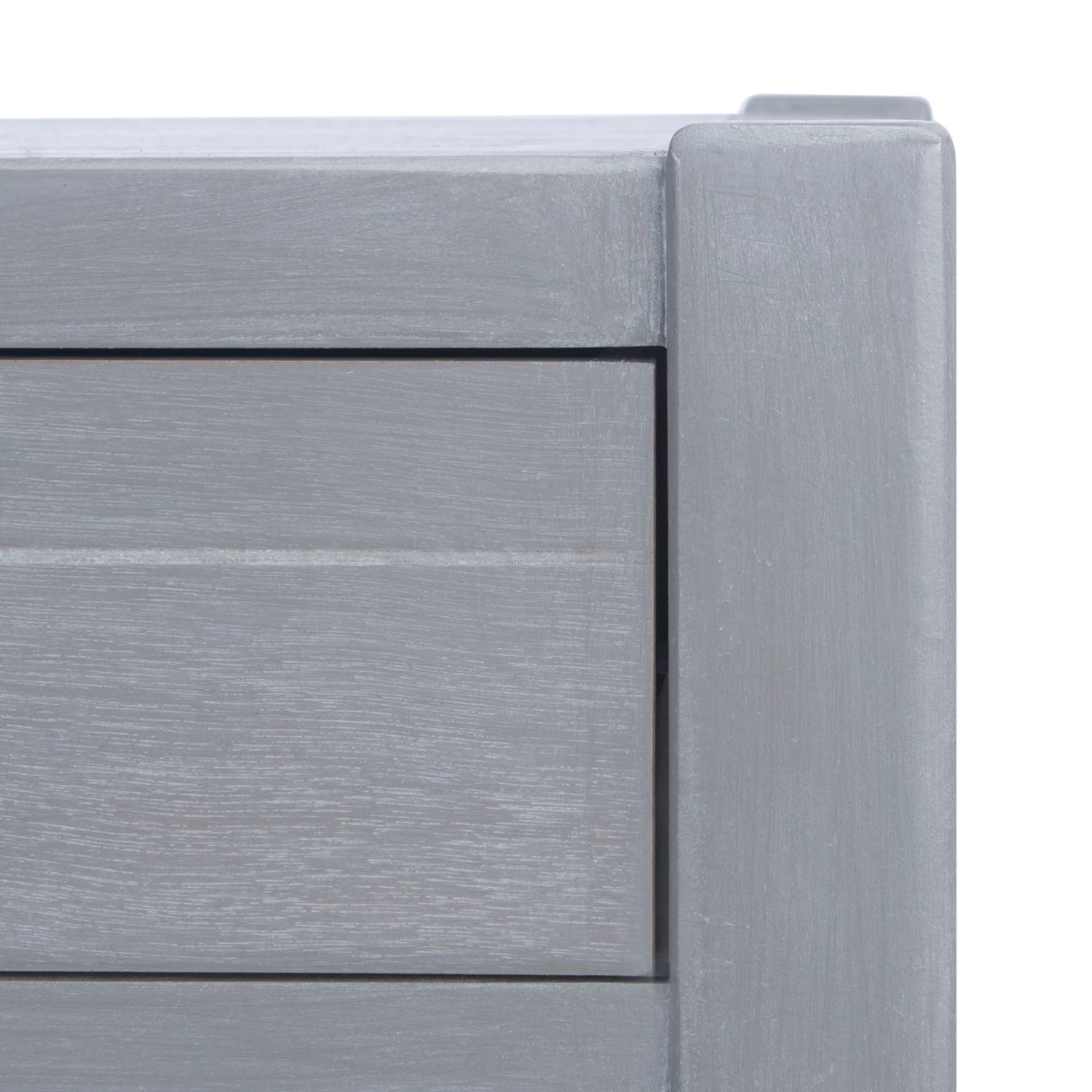 SAFAVIEH Filbert Solid Retro 2-Drawer Writing Desk, White Washed Grey