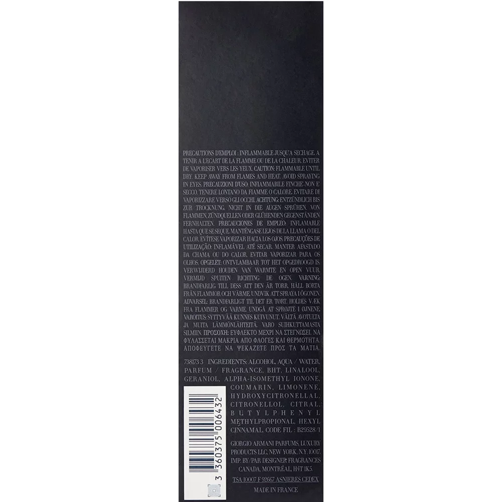 Armani Code By Giorgio Armani Eau De Toilette Spray For Men 4.2 oz (Pack of 2)