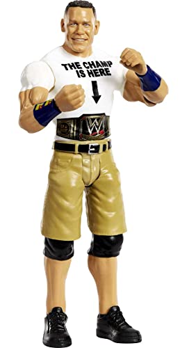 Mattel WWE John Cena Basic Action Figure, Posable 6-inch Collectible for Ages 6 Years Old & Up
