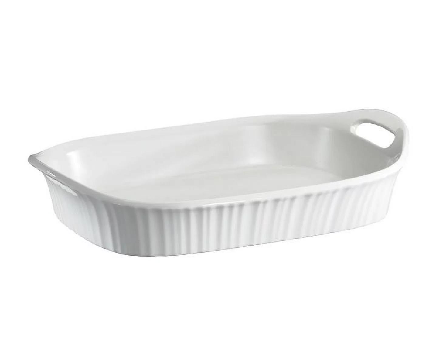 Corningware 1105936 French White Oblong Casserole Dish, 3 Qt