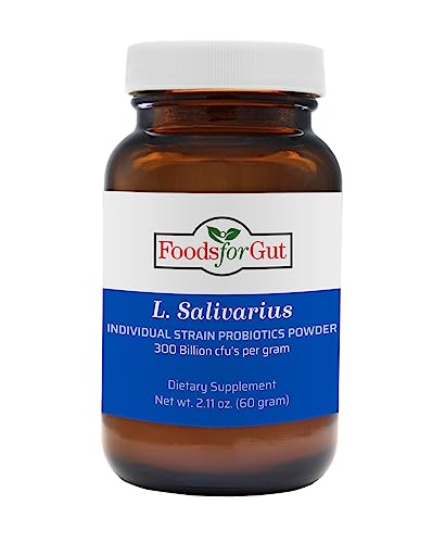 Lactobacillus Salivarius Probiotic Powder 300 Billion cfu's 30 Grams | Digestive & Immune Support | High Potency | L.Salivarius