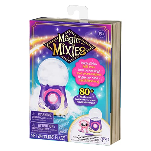 Magic Mixies Magical Misting Crystal Ball with Interactive 8 inch Blue Plush Toy and 80+ Sounds and Reactions