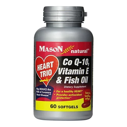Heart Trio Co Q-10 With Vitamin E And Fish Oil Softgels - 60 Ea, 3 Pack