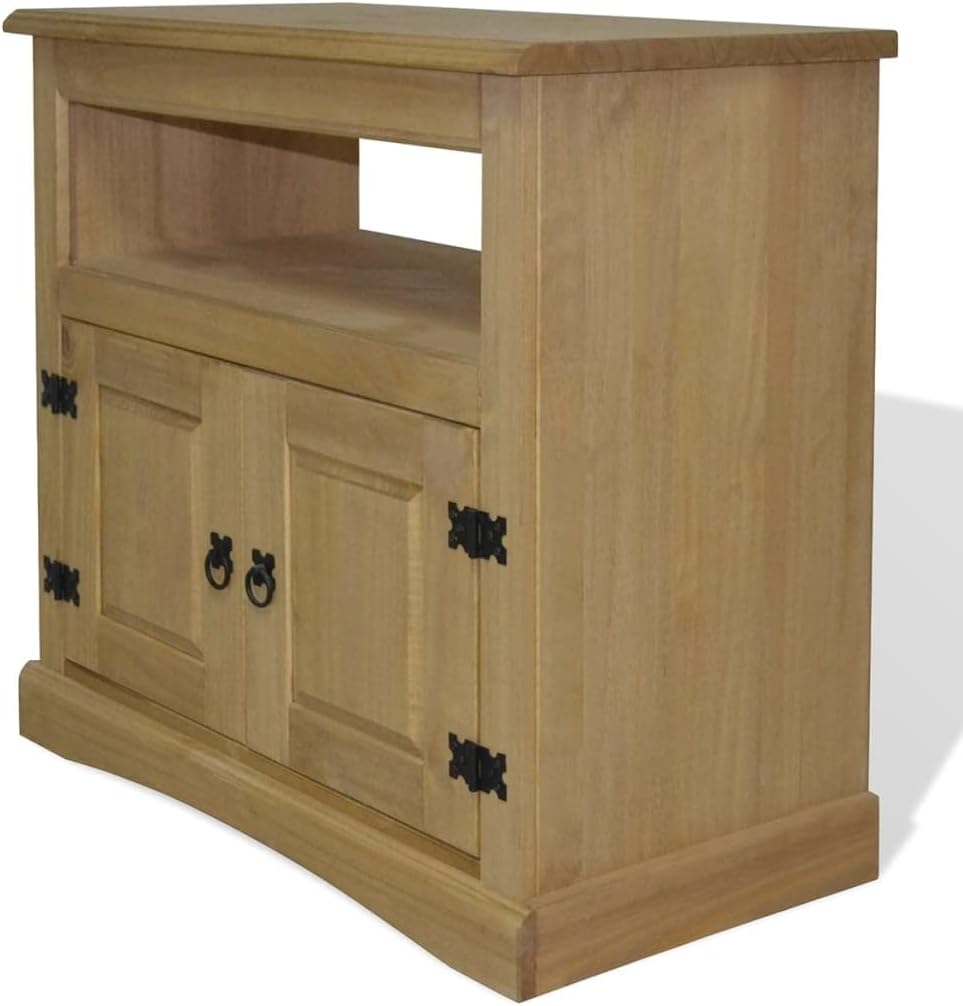 Rustic TV Cabinet, Flat-Screen TV Cabinet,Media Console,with Storage Space,for Living Room,Bedroom,Office,Entertainment Center,TV Cabinet Mexican Pine Corona Range 31.5