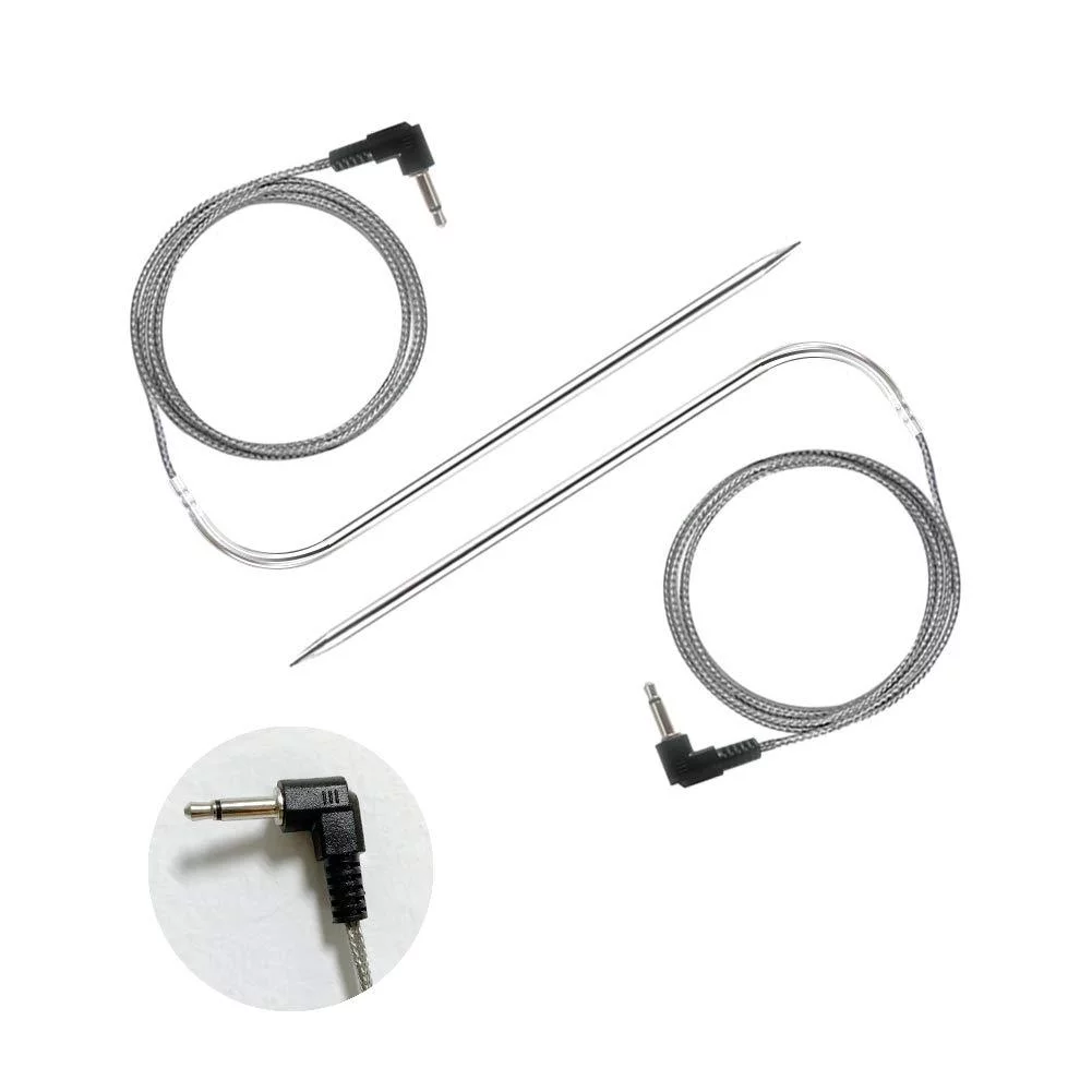 YAOAWE 2Pcs Replacement High-Temperature Meat BBQ Probe for Pit Boss Pellet Grills