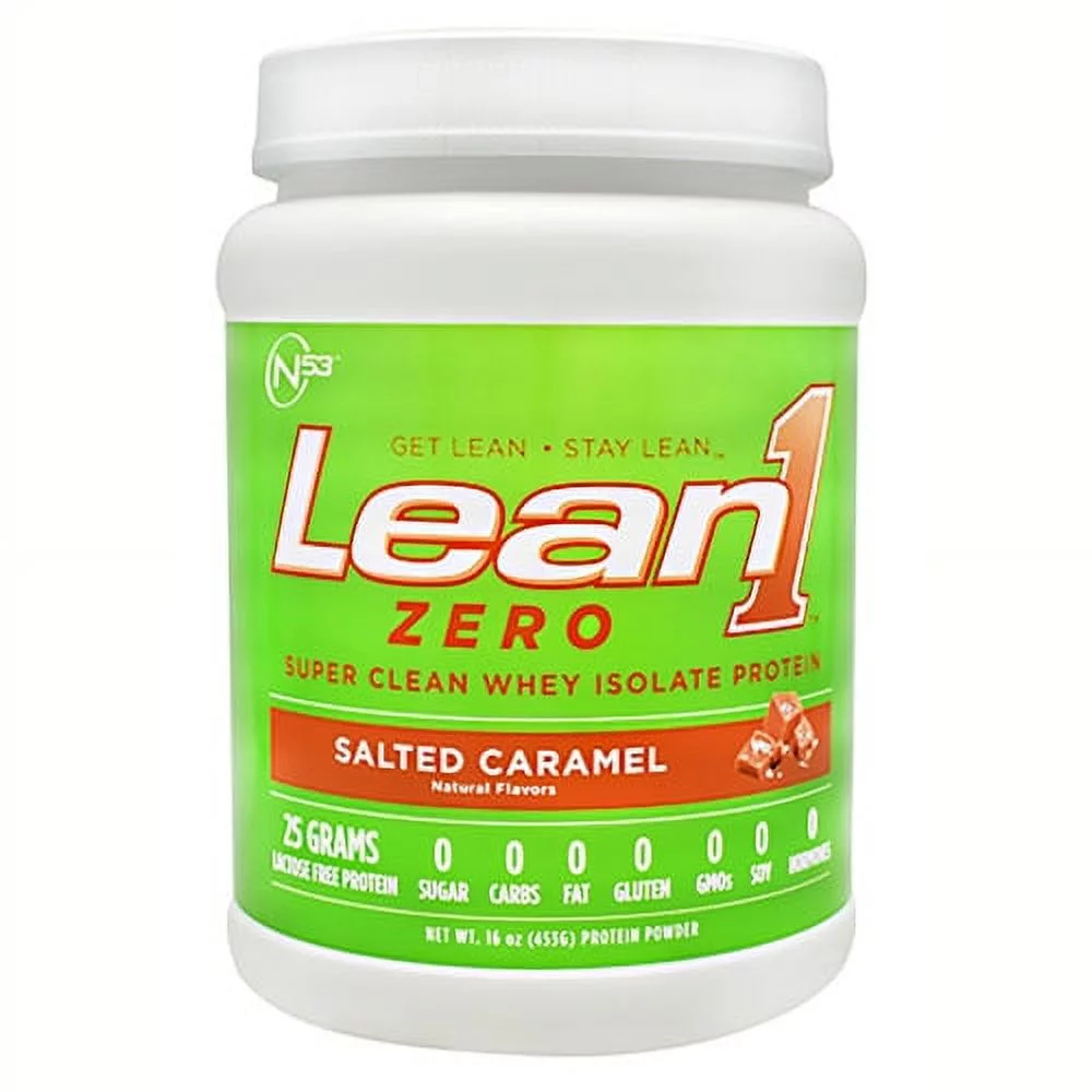 Nutrition 53, Lean1 Zero Salted Caramel 15 Servings - 16 oz (453 g)