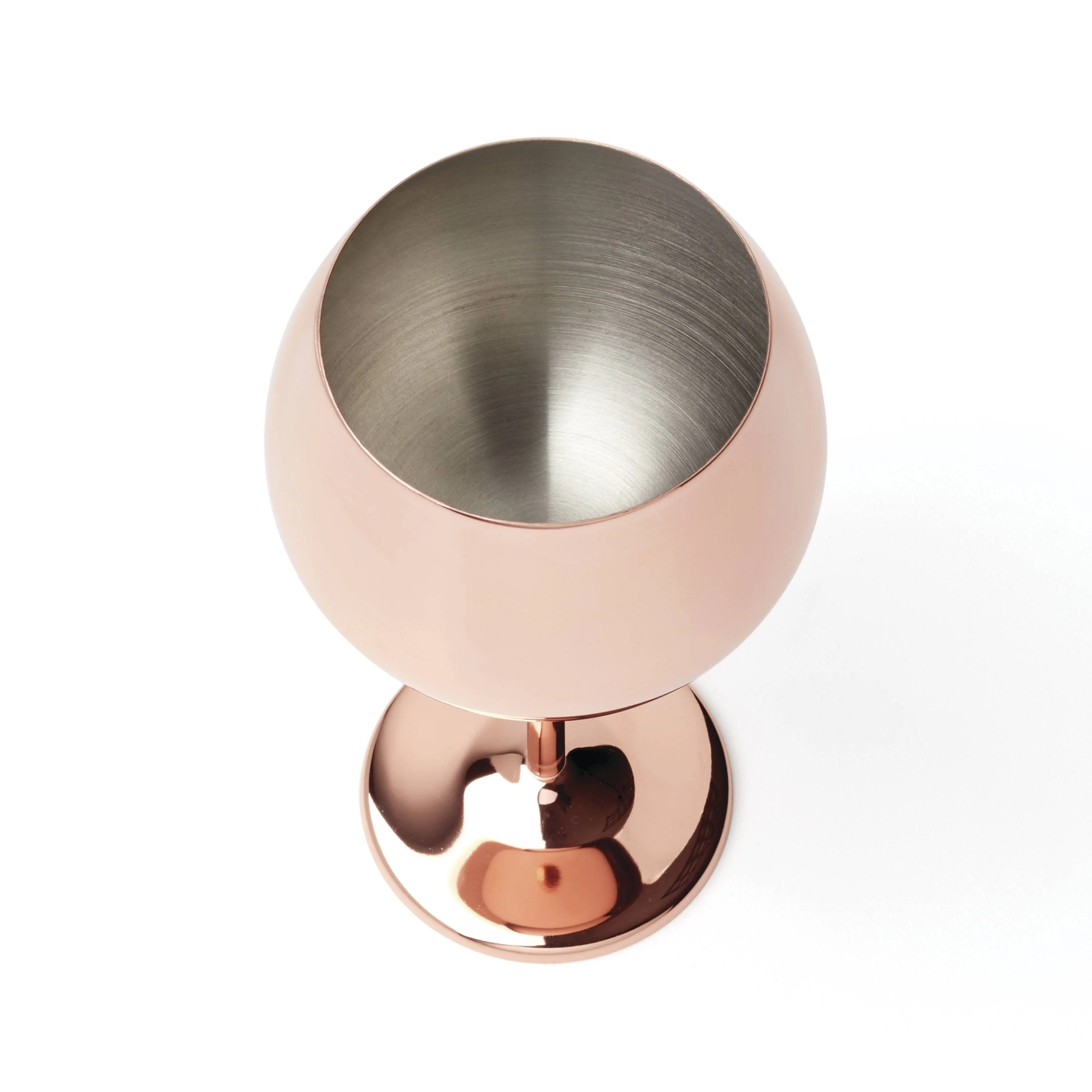 Cambridge Set of 4, 12 Ounce Balloon Single wall Copper Wine Glass