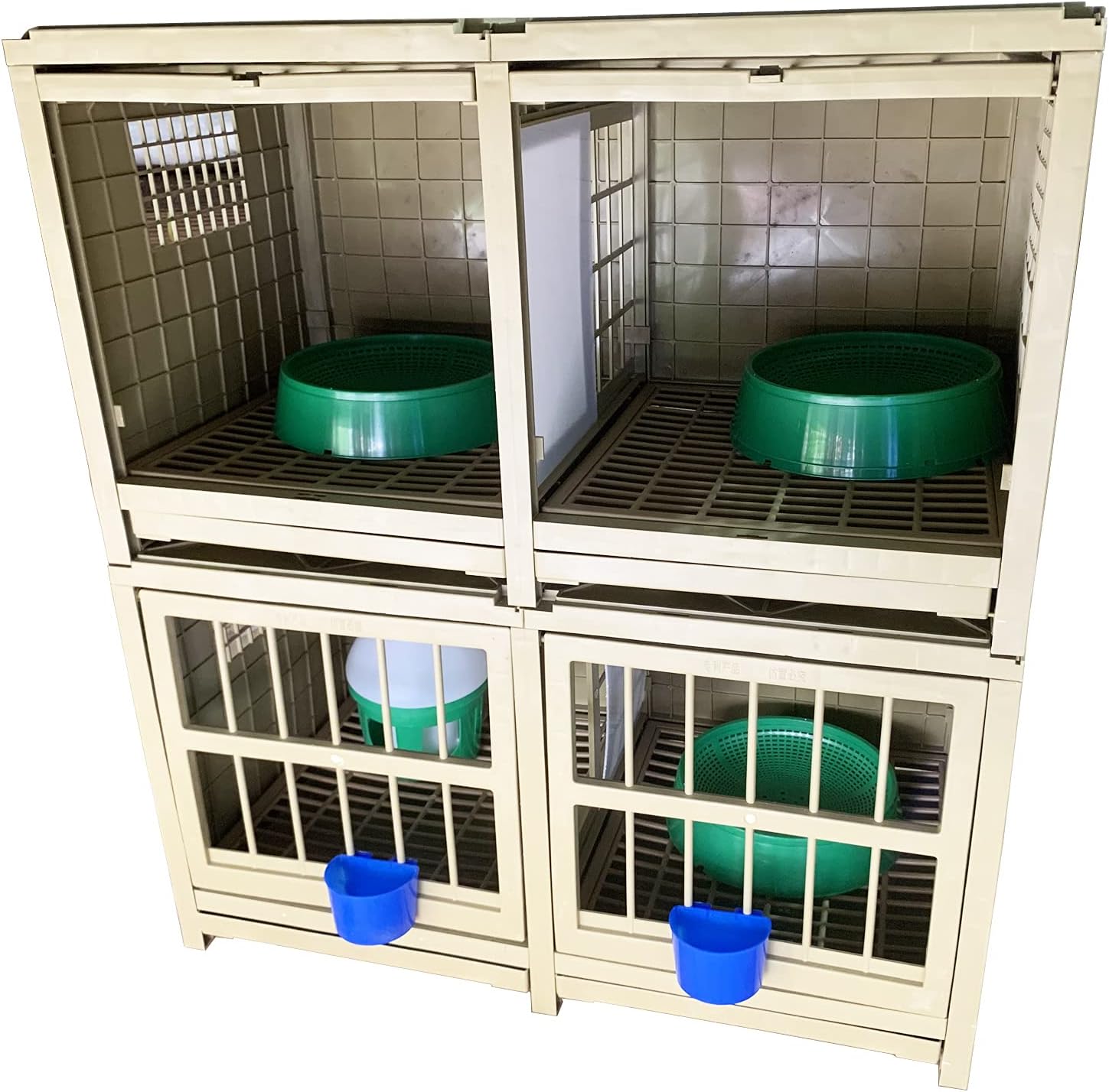 SRRPS PIGEON Pigeon Cage Plastic Pigeon Pairing Cage Bird Cage Pigeon Nest Box Carrier Combination Package Nest Solid Nest Rest and Pairing 32in, 32x18x18 Inch (Pack of 1)