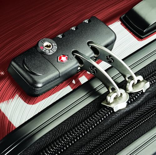 Samsonite Winfield 2 Hardside Expandable Luggage with Spinner Wheels, Brushed Anthracite, Checked-Large 28-Inch