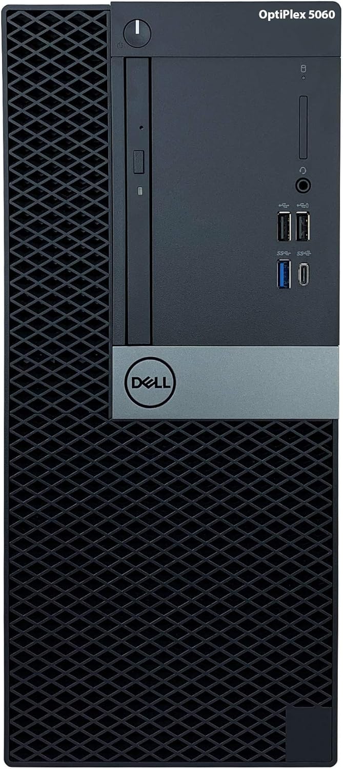 Dell Optiplex 5060 Tower Desktop - 8th Gen Intel Core i7-8700 3.20GHz (Up to 4.60GHz), 16GB DDR4 2666MHz Memory, 512GB SSD, Intel UHD Graphics 630, Windows 10 Pro (Renewed)