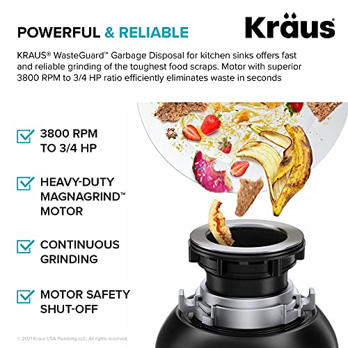 KRAUS Standart Pro 32 Inch 18-Gauge Stainless Steel Scullery Sink, 24 Gallon Freestanding Commercial Style Single Bowl Laundry & Utility Sink, KHS230-32