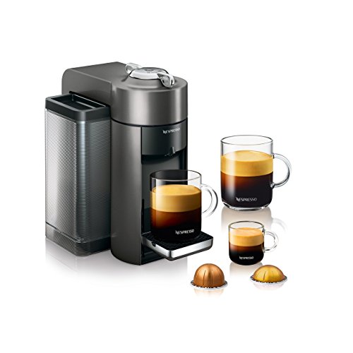 Nespresso Vertuo Coffee and Espresso Maker by De'Longhi, Graphite Metal