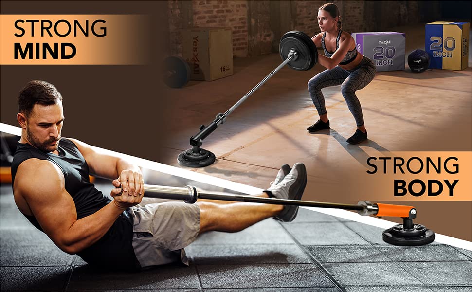 Yes4All T-Bar Row Plate Post Insert Landmine Attachment – Fit 1