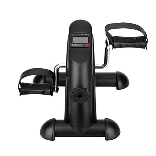 Mini Exercise Bike Seated Exerciser Stationary Pedal Bike for Legs and Arms Cycling with LCD Monitor, Portable Pedal Exerciser Arm Leg Cycle Gym Fitness