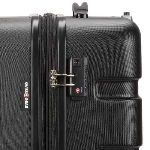 SwissGear 7366 Hardside Expandable Luggage with Spinner Wheels, White, Carry-On 19-Inch