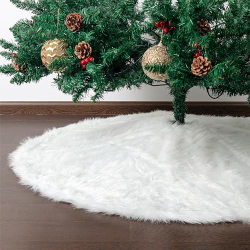 Mr. Pen- Christmas Tree Skirt 48 inches, Knitted Christmas Skirt Tree, Xmas Tree Skirt