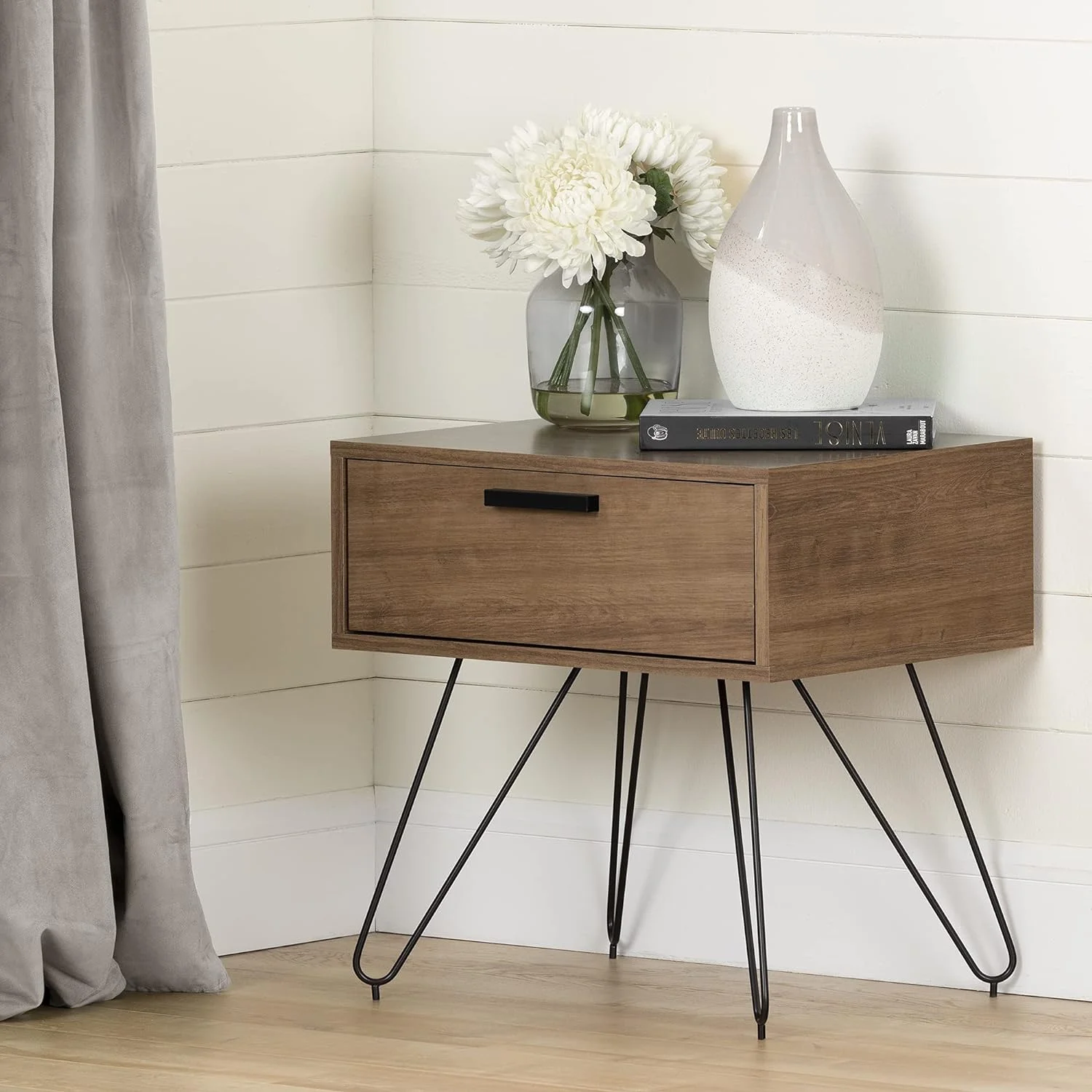 Vito End Table, Dark Wood