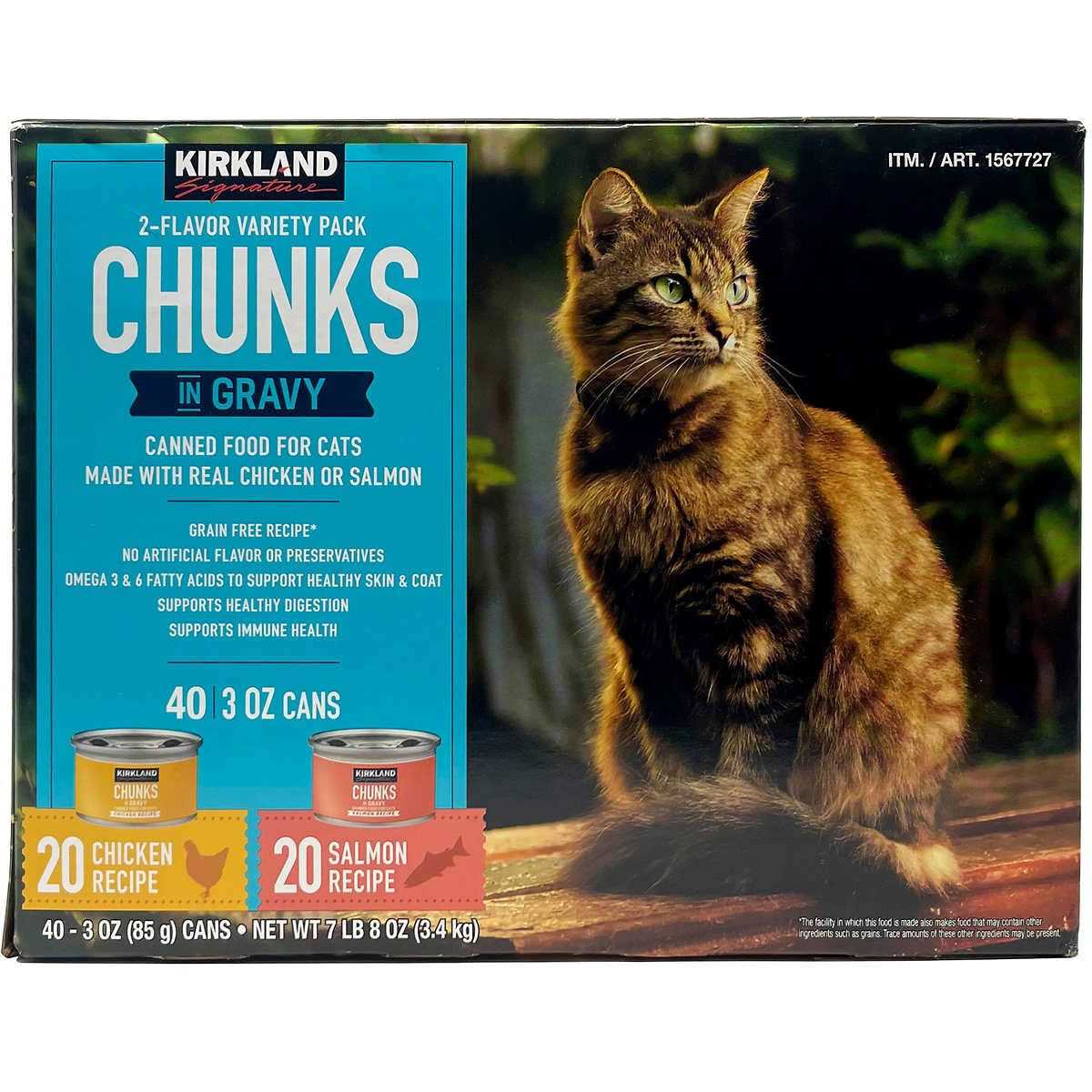 Kirkland Signature Chunks in Gravy Canned Cat Food Variety Pack - Pet Supplies online store