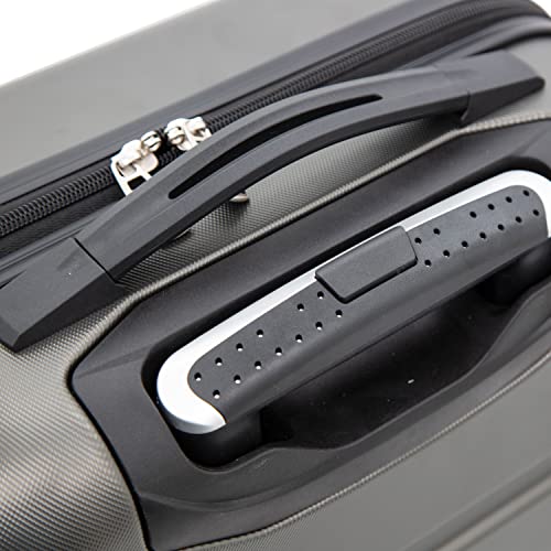 Travelers Club Harper Luggage, Black, 20-Inch Carry-On