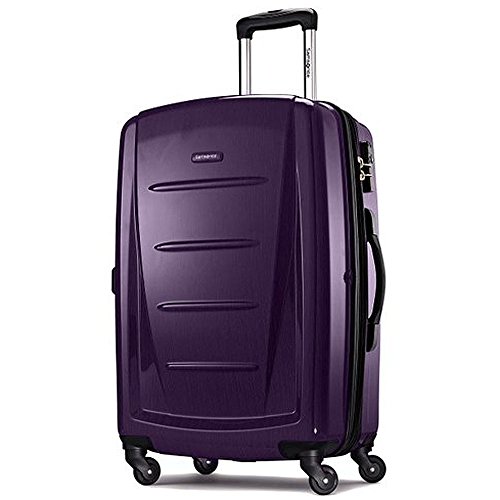 Samsonite Winfield 2 Hardside Expandable Luggage with Spinner Wheels, Brushed Anthracite, Checked-Large 28-Inch