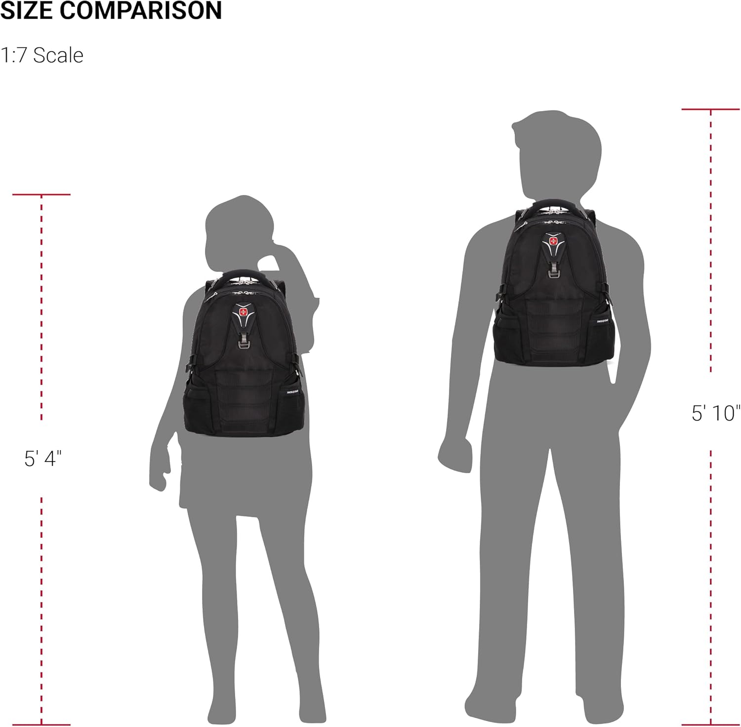 SwissGear 2769 ScanSmart Laptop Backpack, Black, 17.5-Inch