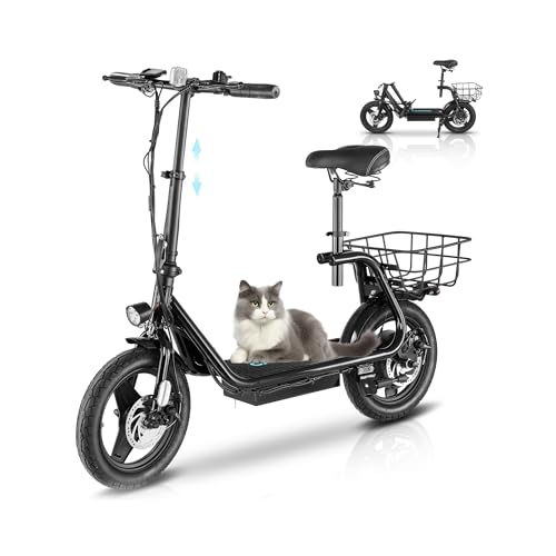 Caroma Peak 500W/800W/1200W Electric Scooter for Adults with Seat,14