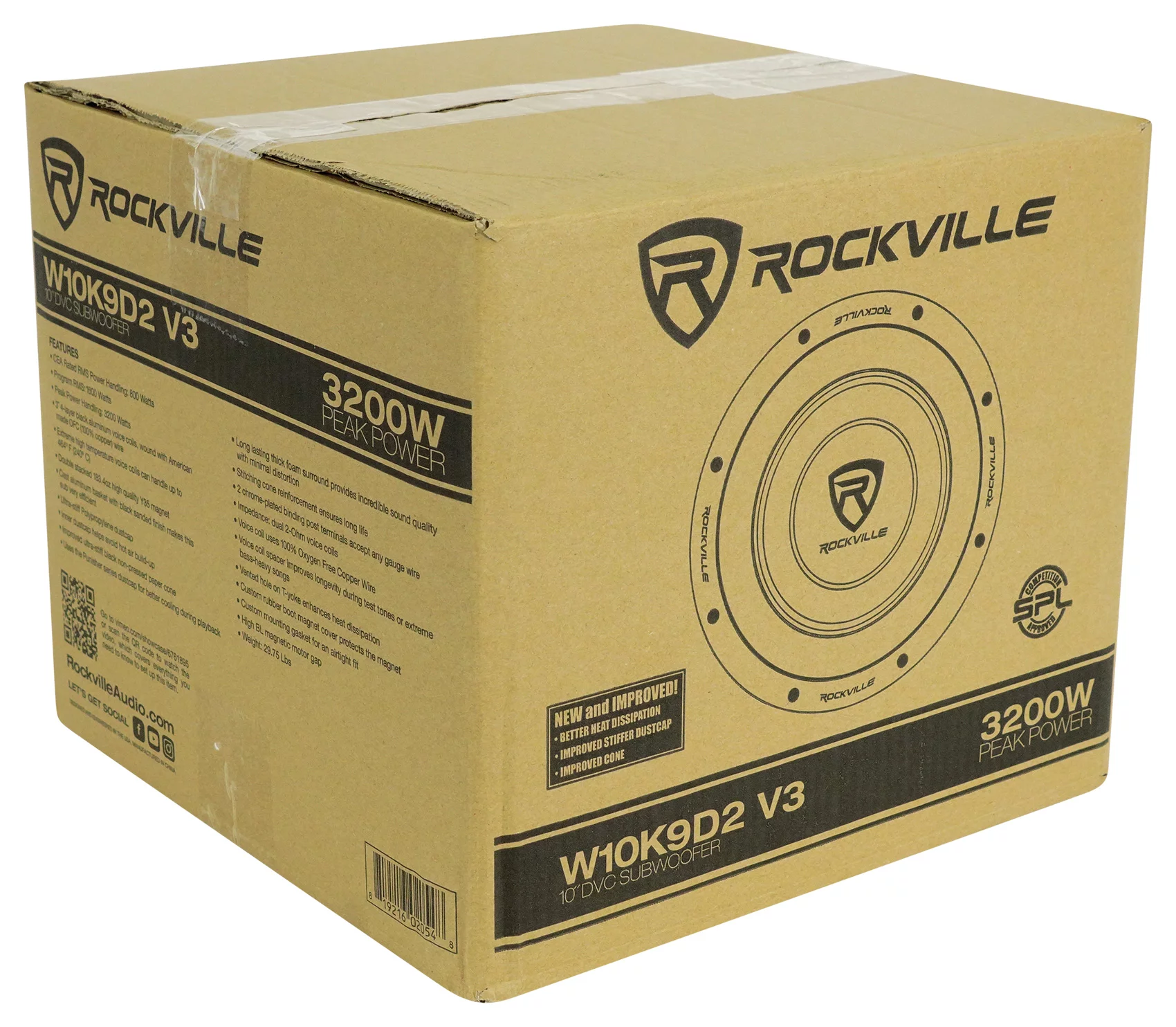 (2) Rockville W10K9D2 10