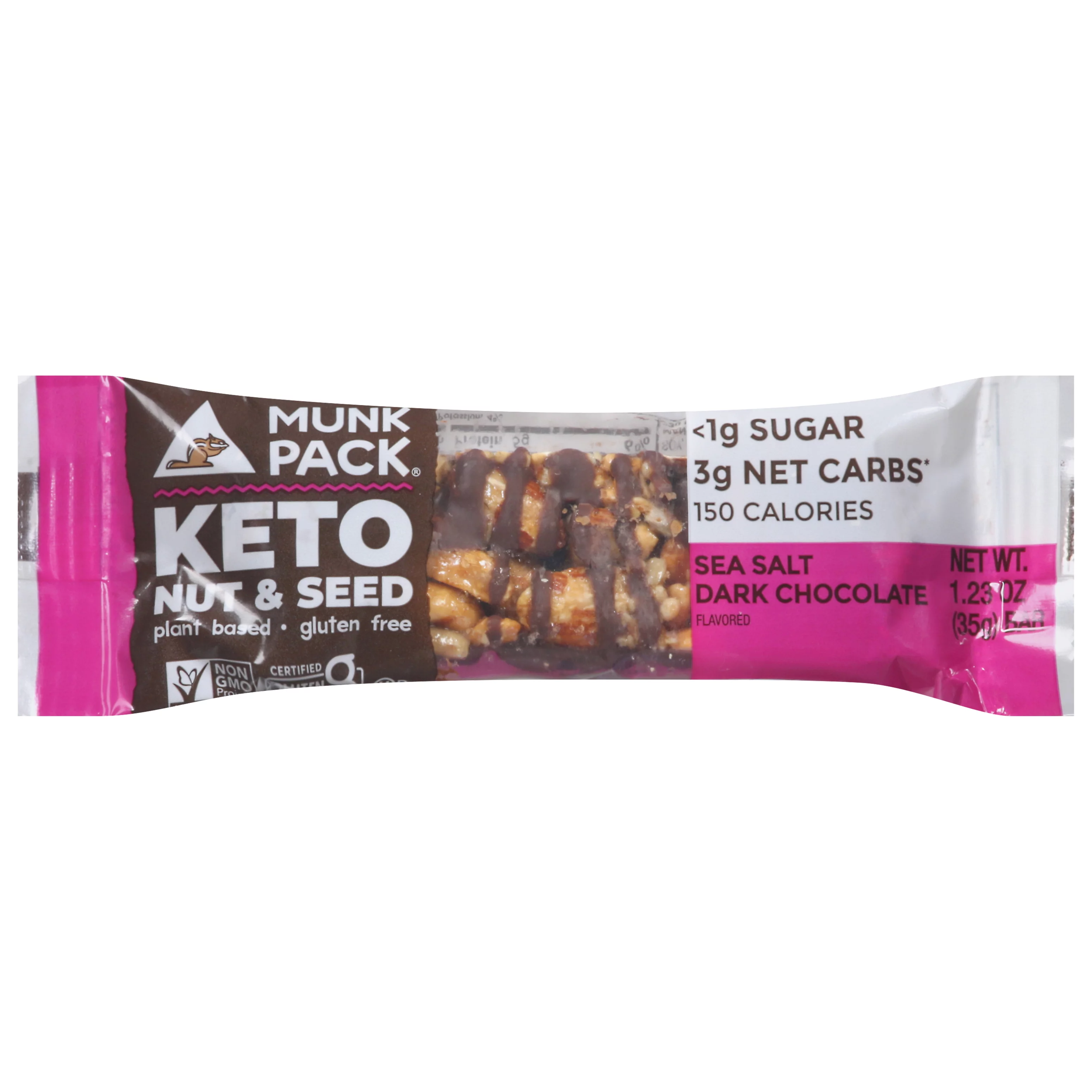 Munk Pack  1.23 oz Keto Nut & Seed Sea Salt Dark Chocolate