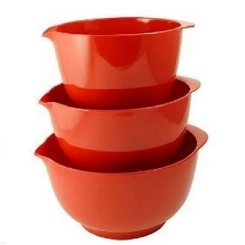 Gourmac Mixing Bowls, 3-Piece Set, Red (3234RD)