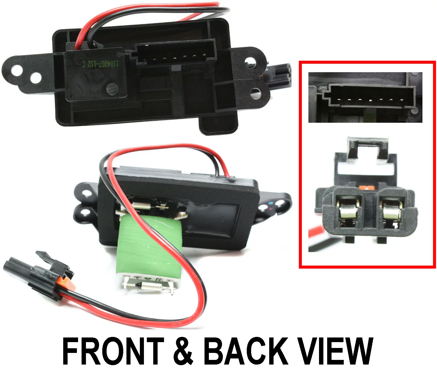Blower Motor Resistor Compatible with 2002-2009 Chevrolet Trailblazer GMC Envoy 6Cyl 8Cyl 4.2L 5.3L 6.0L