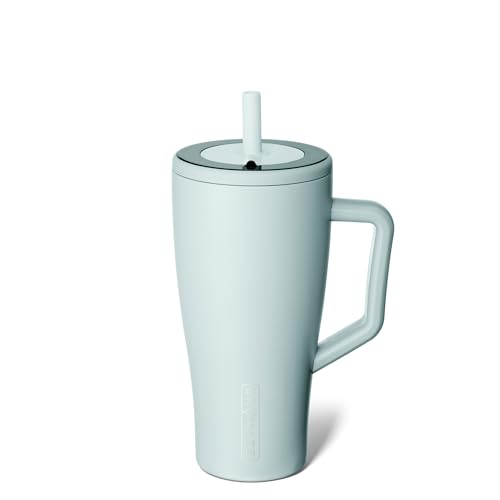 BrüMate Era 40 oz Tumbler with Handle and Straw | 100% Leakproof Insulated Tumbler with Lid and Straw | Made of Stainless Steel | Cup Holder Friendly Base | 40oz (Nightfall Blue)