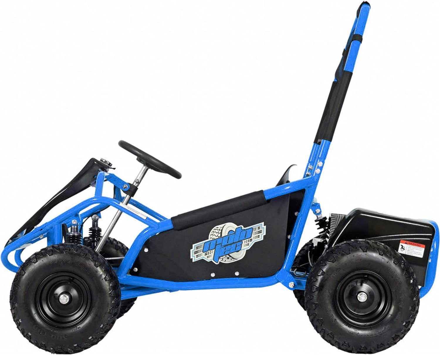 MotoTec Mud Monster Kids Electric 48v 1000w Go Kart Full Suspension Blue