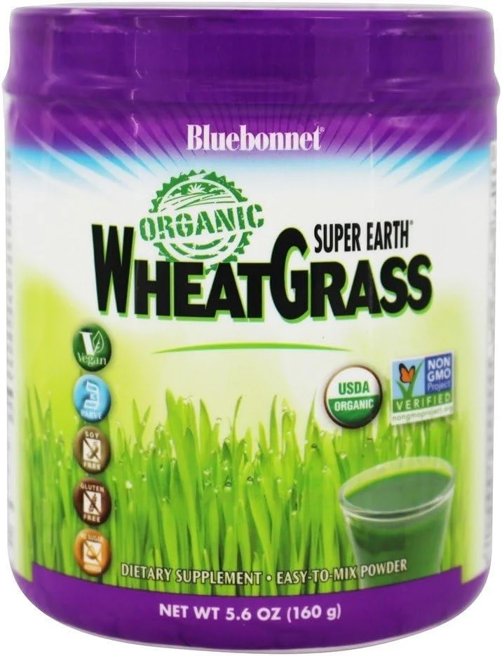 Bluebonnet Nutrition Super Earth Organic WheatGrass - 5.6 oz