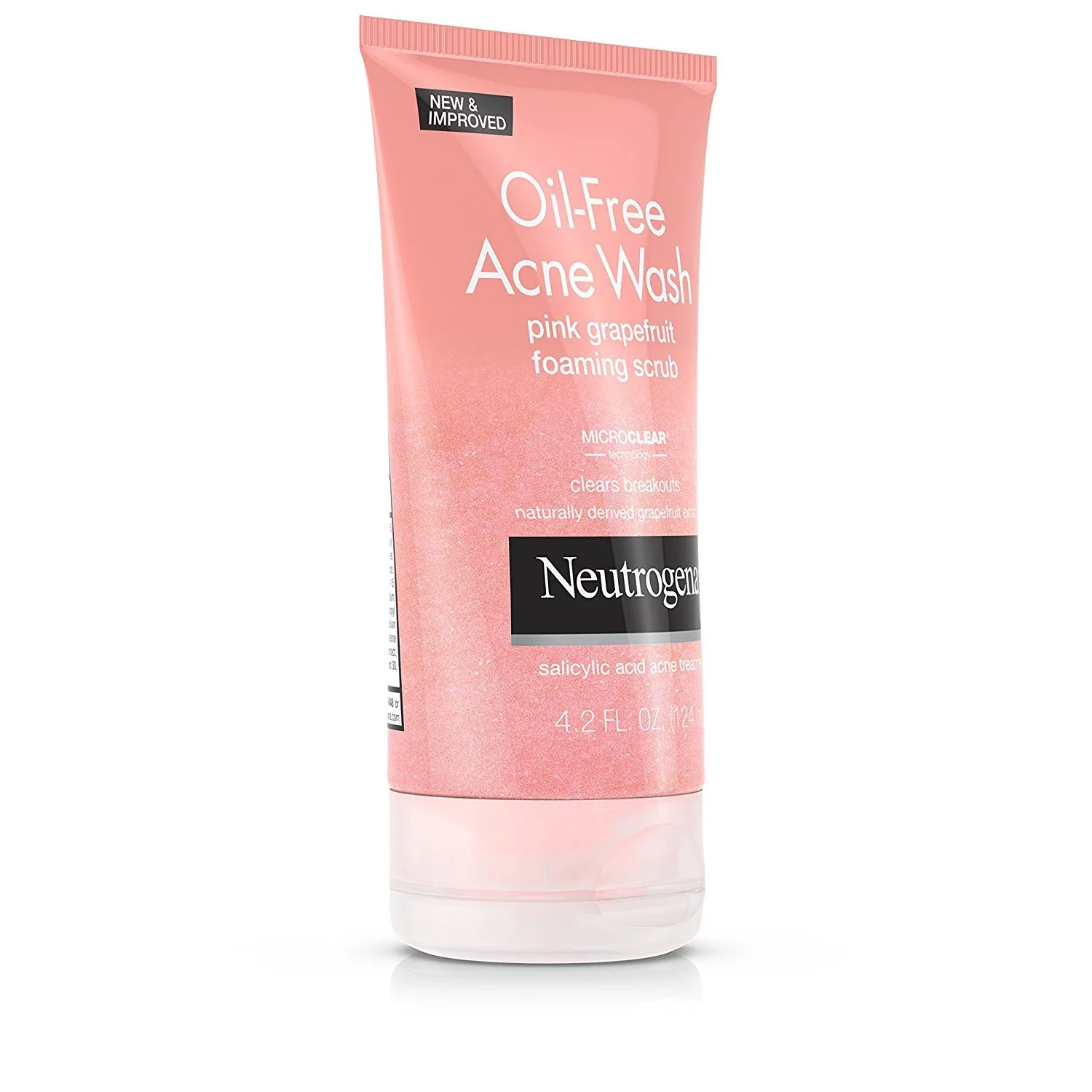 Neutrogena Oil-Free Acne Wash Foaming Scrub, Pink Grapefruit, 2 oz, 3 Pack