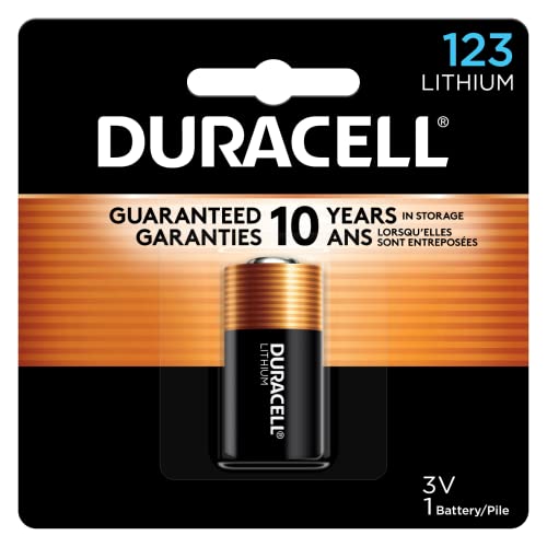 Duracell CR123A 3V Lithium Battery, 12 Count (Pack of 1), 3 Volt High Power for Home Safety, Security Devices, Flashlights, Smoke Alarms, Home Automation