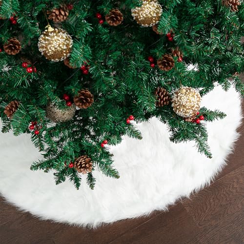 Mr. Pen- Christmas Tree Skirt 48 inches, Knitted Christmas Skirt Tree, Xmas Tree Skirt
