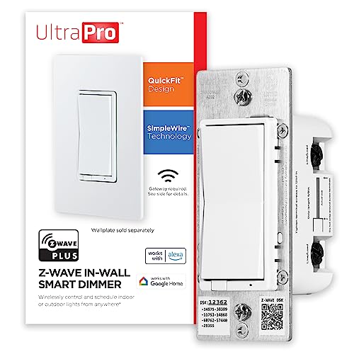 UltraPro 700 Series Add-On Switch QuickFit and SimpleWire, in-Wall White Rocker Paddle Only, Z-Wave ZigBee Wireless Smart Lighting Controls, NOT A STANDALONE Switch, 2 Pack, 68899