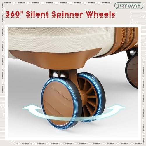 Joyway Expandable Carry on Luggage Sets Airline Approved, Lightweight Hard Shell 20 Inch Carry-on Suitcase with Spinner Wheels