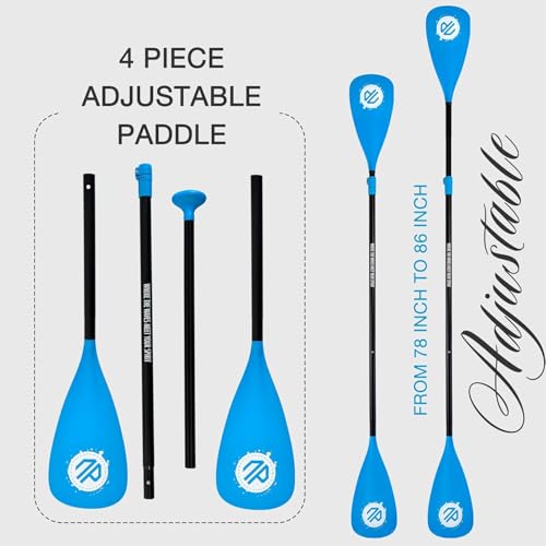 niphean Sup Paddle, 3&4-Piece Detachable Floating Paddle Board Paddles, Adjustable Kayak Paddle, Durable Oars