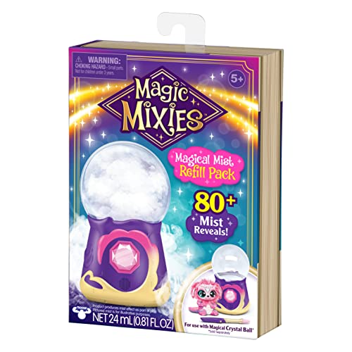 Magic Mixies Magical Misting Crystal Ball with Interactive 8 inch Blue Plush Toy and 80+ Sounds and Reactions